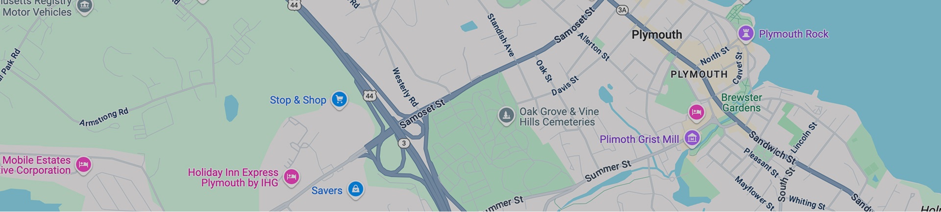 Map of downtown Plymouth